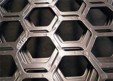 Chine Feuillard perforé de forme hexagonale de trou, plaque d'acier inoxydable perforée fournisseur