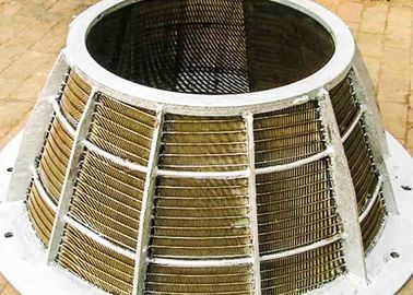 Chine Casier métallique centrifuge de haute résistance de cale de solides solubles/panier tamis de fil fournisseur